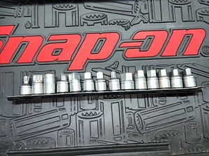 Juego de llaves de drenaje Blue Point ITC5142A 3/8" Drive 14 piezas enchufe llave enchufe en riel - Imagen 1 de 1