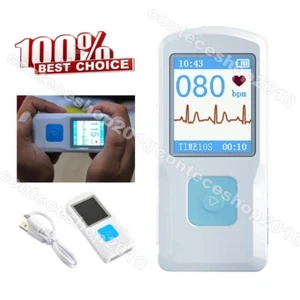 PM10 Tragbarer EKG-Monitor Wiederaufladbar EKG-Daten Bluetooth-Übertragung - Picture 1 of 9