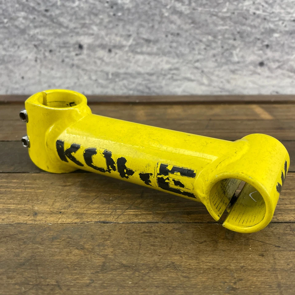 Vintage Kore Threadless Stem 1 1/8 In 135 mm 25.4 Clamp Yellow 90s MTB Aheadlite - Image 1 of 4
