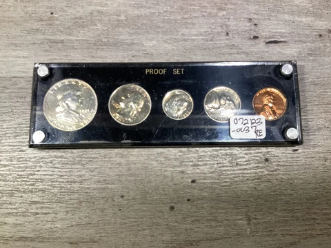 1961 Silver Proof Set In Capital Holder-5 Coins-90% Silver-072123-0037 Cover