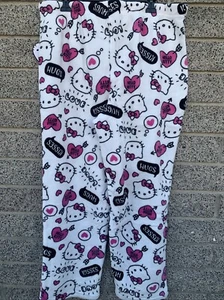 Authentic Hello Kitty Valentines Soft Pajama Pants Juniors XL New W/tag - Picture 1 of 5