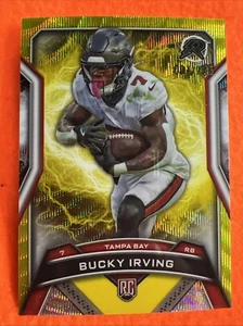 BUCKY IRVING 2024 TOPPS RESURGENCE YELLOW SURGE REFRACTOR 01/225 RC #188 BUCHSTÜTZE - Bild 1 von 2