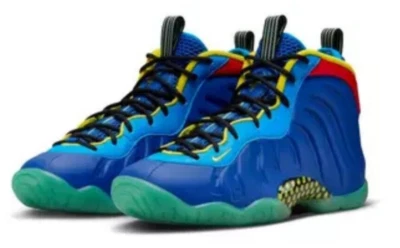 Nike Little Posite One - Juego Royal/Yellow Strike - DQ0376-400 - Escuela primaria 6 años Foto 1 de 4