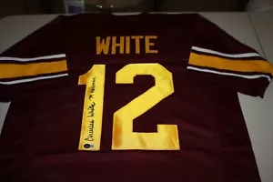 USC TROJANS CHARLES WHITE #12 SIGNED CUSTOM HOME JERSEY HEISMAN 1979 BECKETT - Picture 1 of 1