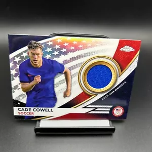 2024 Topps Chrom Olympische Spiele #USA-CC Cade Cowell Spieler getragen Patch Fußball - Bild 1 von 2