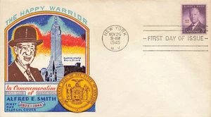 Fluegel First Day Cover #937 1945 Alfred E. Smith "The Happy Warrior" - Picture 1 of 2