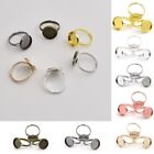 10Pcs Multicolor Ring Blank 12mm Ring Accessories Durable Ring Base