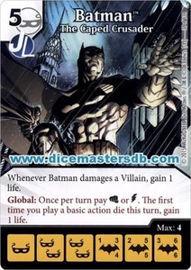 Batman The Caped Crusader #38 - Justice League - DC Dice Masters - Picture 1 of 1
