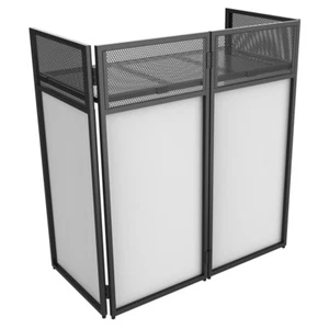 VONYX DB4 Faltbarer DJ Tisch Rack Ständer Konsole m. Tasche & Cover schwarz weiß - Bild 1 von 12