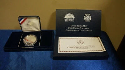 2003 U.S.Mint First Flight Centennial Commemorative coin in Box, COA, GEM, proof - Image 1 of 4
