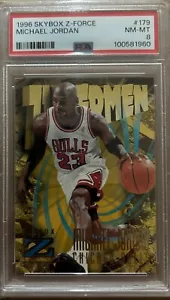 1996 SkyBox Z-Force MICHAEL JORDAN PSA 8 - Picture 1 of 2