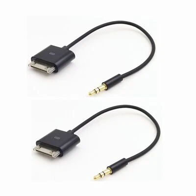 20cm 30PIN Dock Connector to AUX 3.5mm Cable For iPod iPad/iPhone 2 3 4 Audio - Image 1 of 4