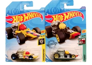 2017 Hot Wheels Head Starter 2 Car Lot Treasure Hunt Tooned Experimotors Track - Bild 1 von 8