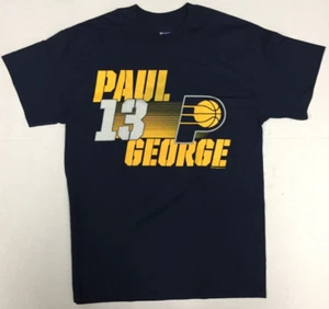 Paul George #13 Indiana Pacers Men's T-Shirt Gray Medium - Picture 1 of 2