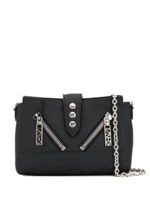 KENZO Paris - Mini Kalifornia Shoulder Bag  - Black Leather Calfskin - 21x15x8cm - Image 1 of 4