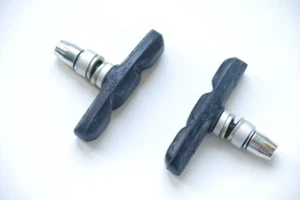 Cycling Bicycle Bike V-brake Shoes Pads (70mm one pair) Black - Picture 1 of 1
