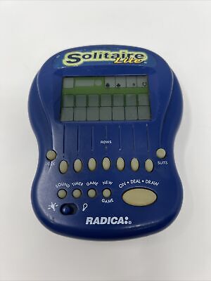 VTG Radica Solitaire Lite 1997 Handheld Travel Electronic Backlight Tested Works