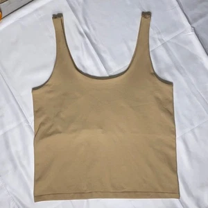 Canotta Avec Les Filles Nude Base Elasticizzata Cropped Donna S/M Beige Crema - Foto 1 di 10