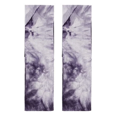 2 peças tiaras de gravata, tie dye elástico faixa de cabelo atlético, roxo escuro - Imagem 1 de 4
