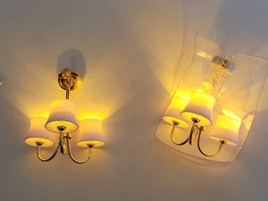 2 Miniatur Puppenhaus - Batterie Licht - 3-armiger Kronleuchter Miniatur Konvolut 1:12 - Bild 1 von 4