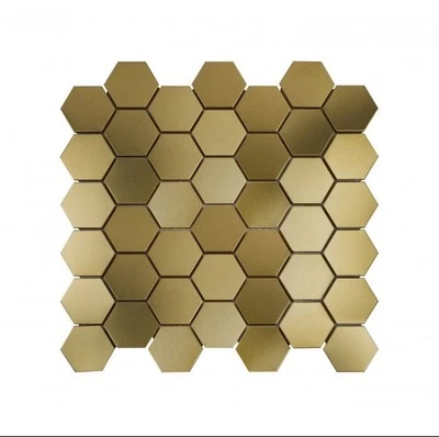 Montana Gold Hexagonal Mosaics 300x300mm - Image 1 of 3