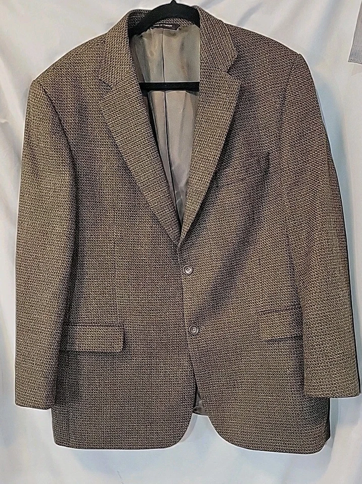 Joseph & Feiss Hombres 100% Lana Tweed Blazer Traje Chaqueta Abrigo Deportivo 44S Marrón  Foto 1 de 4