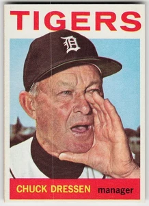 1964 Topps #443 Chuck Dressen Baseball Detroit Tigers - Bild 1 von 2