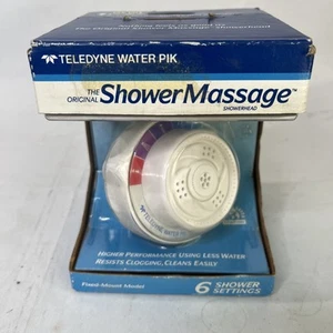 NOS Teledyne Water Pik SM-62 The Shower Soffione Doccia Massaggiante 6 Modalità Vintage 1991 - Foto 1 di 7