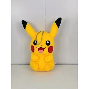 Pikachu Japanese Pokemon Keychain 4" Tomy Plush - Picture 1 of 3