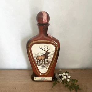 Vintage Jim Beam James Lockhart Elk Decanter Bottle (Empty) Collectible Barware - Picture 1 of 6
