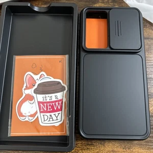 Tauri Galaxy A 2024 Schwarz Handyhülle Anti Shock Slim Kamera Cover Neu - Bild 1 von 10