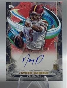 3$ Jayden Daniels Topps Inception Red On-Card AUTO /75 Chase Pack🏈 - Picture 1 of 1