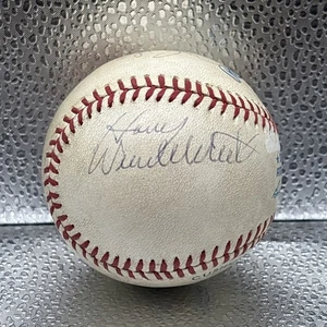 4 Umpires Signed Baseball Reliford Wendelstedt Brocklander Marsh - Picture 1 of 5