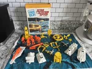 Playset vintage Marx Star Station Seven con scatola - incompleto non manca molto - Foto 1 di 14