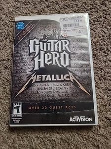 Guitar Hero Metallica (Nintendo Wii) Completo CIB con Manual ¡Envío Rápido! - Imagen 1 de 4