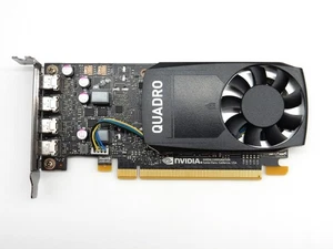 HP NVIDIA Quadro P1000 4GB GDDR5 4x mDP Low Profile Graphics Card 4x miniDP - Picture 1 of 5