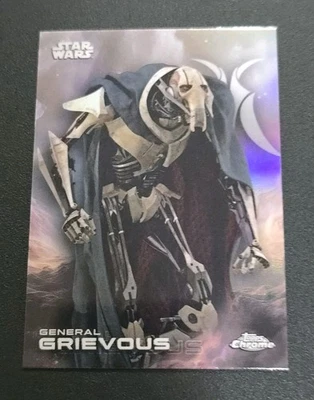 2025 Topps Chrome Star Wars #49 GENERAL GRIEVOUS Rainbow Refractor  - Image 1 of 2