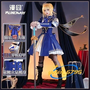 Abito cosplay Fate/stay night Honkai: Star Rail Saber gonna vestito Halloween nuovo - Foto 1 di 23
