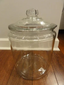 Extra Large Clear Glass Apothecary Jar with Lid 13” High W/Lid, Vintage - Picture 1 of 8