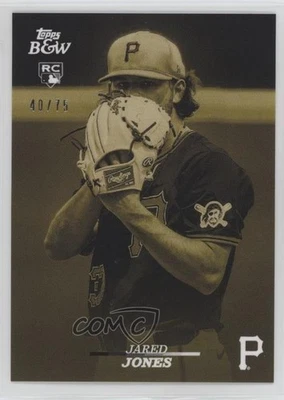 2024 Topps Black & White Yellow /75 Jared Jones #83 Rookie RC - Image 1 of 2