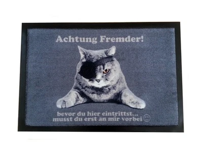 Fußmatte Katze Piratenkatze Bodenmatte  Fußabtreter  40 x 60 cm - Bild 1 von 2