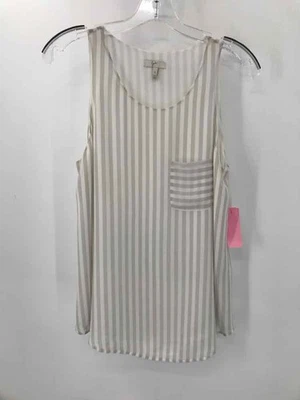 Pre-Owned Joie White Size Small Stripe Tank Top - Image 1 of 3