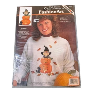 Dimensions FashionArt Pumpkin Patch Playtime Iron-On Transfer 80409 Halloween - Picture 1 of 2