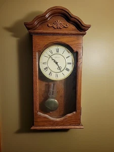 Reloj de Pared de Cuarzo Loricron 4/4 Westminster Madera - #842-W Excelente Estado  - Imagen 1 de 11