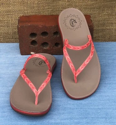 Sandalias Chaco Abbey Collegiate Sun para mujer coral naranja ~ 6 Foto 1 de 4