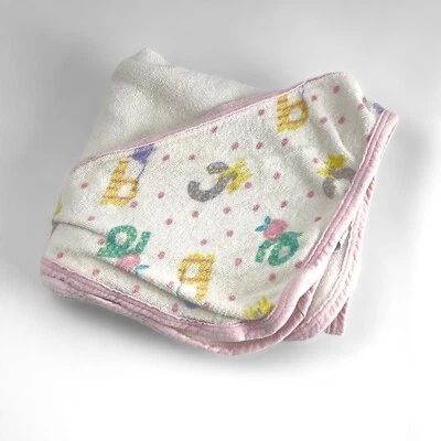 Manta Bebé Spencers Números ABC Blanco Tejido Algodón Recepción De Colección Foto 1 de 4