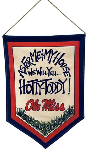 Ole Miss Rebels Canvas Banner Door Hanger by Magnolia Lane-New Cover