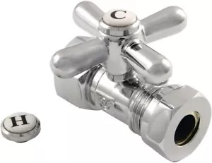 Kingston Brass CC44151X metal cross Vintage water supply valve - chrome - Picture 1 of 5