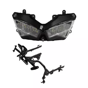 Fit For Kawasaki ZX-4R ZX-4RR 2023-2024 LED Headlights+Fairing Headlight Bracket - Picture 1 of 14