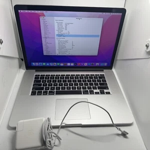 Apple Macbook Pro 15" Mid 2015 A1398 Retina I7 2.5GHz 16GB 1TB SSD MJLQ2LL/A - Zdjęcie 1 z 13